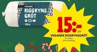 ICA Kvantum Vegansk Risgrynsgröt erbjuda