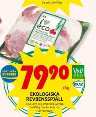 ICA Kvantum Ekologiska Revbensspjäll erbjuda