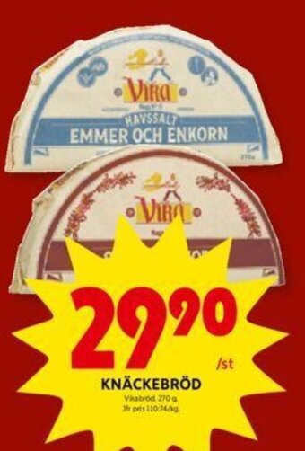 ICA Kvantum Knäckebröd erbjuda