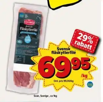 Östenssons Scan Svensk Fläskytterfilé 1kg erbjuda