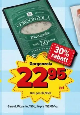 Östenssons Garant Piccante Gorgonzola 150g erbjuda
