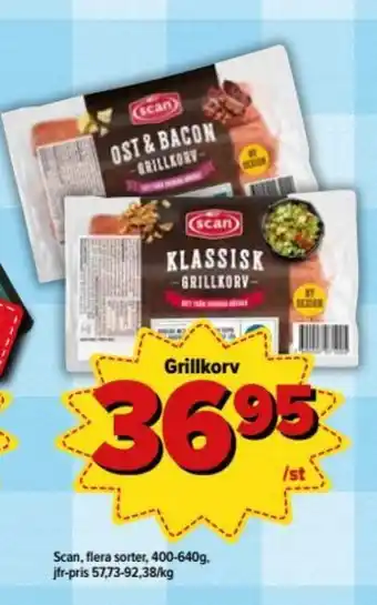Östenssons Scan Klassisk Grillkorv 400-640g erbjuda
