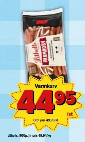 Lithells Varmkorv 900g