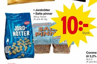 Matöppet Favorit Jordnötter erbjuda