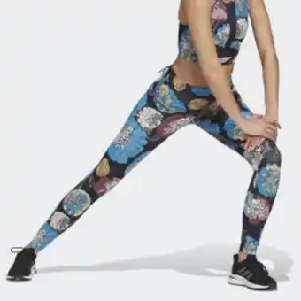 Floral running tights