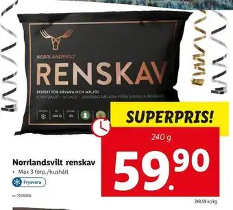 Lidl Norrlandsvilt renskav erbjuda