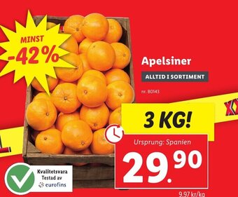 Lidl Apelsiner erbjuda