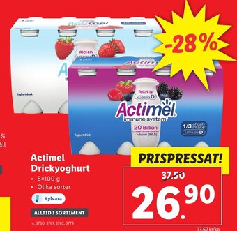 Lidl Actimel Drickyoghurt erbjuda