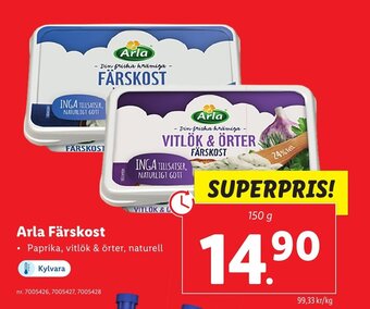 Lidl Arla Färskost erbjuda