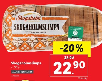 Lidl Skogaholmslimpa erbjuda