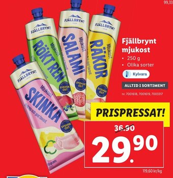 Lidl Fjällbrynt Mjukost erbjuda