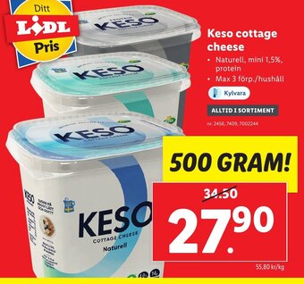 Lidl Keso Cottage Cheese erbjuda
