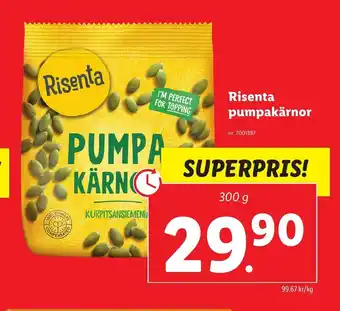 Lidl Risenta Pumpakärnor erbjuda