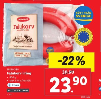 Lidl Falukorv i Ring erbjuda