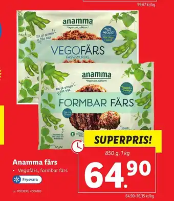 Lidl Anamma Färs erbjuda