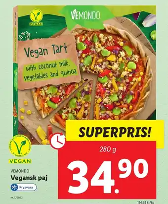 Lidl Vegansk Paj erbjuda