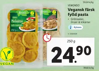 Lidl Vegansk Färsk Fylld Pasta erbjuda