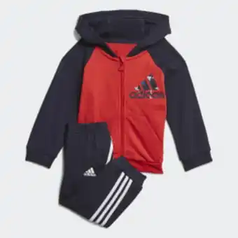 Adidas Badge of sport full-zip hoodie jogger set erbjuda