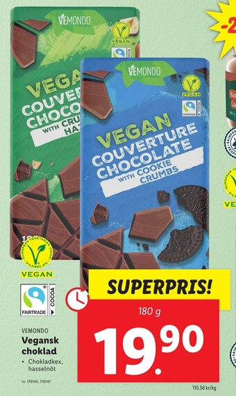 Lidl Vegansk Choklad erbjuda