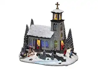 Clas Ohlson Konstsmide julby led, kyrka erbjuda