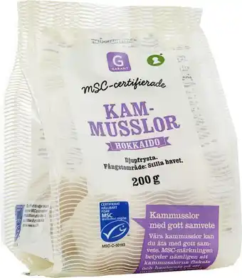 MatHem Kammusslor msc frysta erbjuda