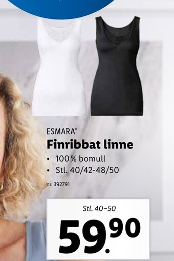 Lidl Finribbat Linne erbjuda