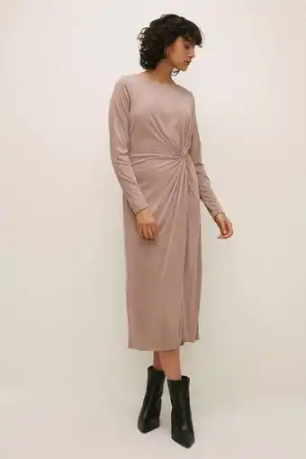 Oasis Modal blend twist front midi dress erbjuda