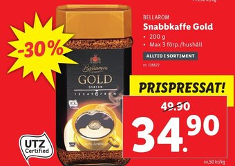 Lidl Snabbkaffe Gold erbjuda