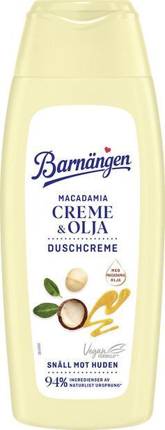 Apotek Hjärtat Barnängen duschcreme macadamia 400 ml erbjuda