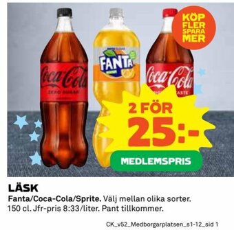 Coop Läsk erbjuda