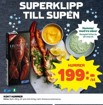 Coop Kokt Hummer erbjuda