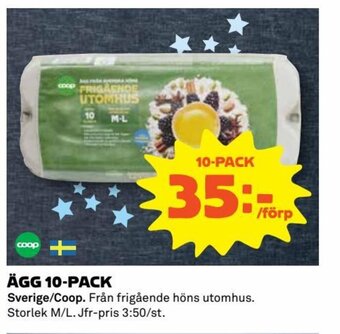 Coop Ägg 10-Pack erbjuda