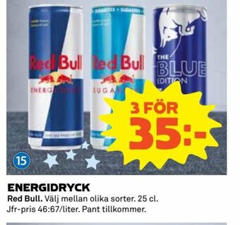 Coop Energidryck Red Bull erbjuda