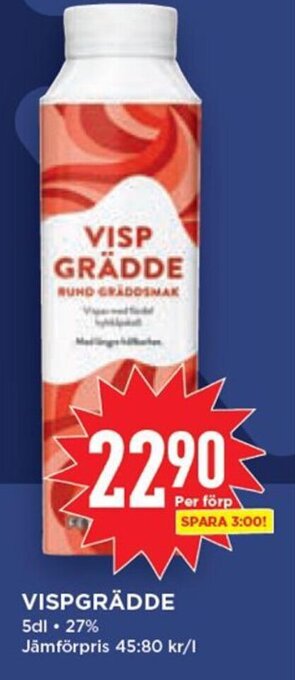 Willys Vispgrädde erbjuda