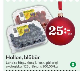 Hemköp Hallon, Blåbär erbjuda