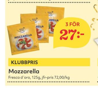 Hemköp Fresca d oro mozzarella erbjuda