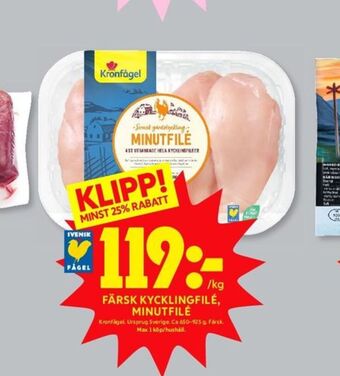 ICA Kvantum Kronfågel kycklingfilé erbjuda