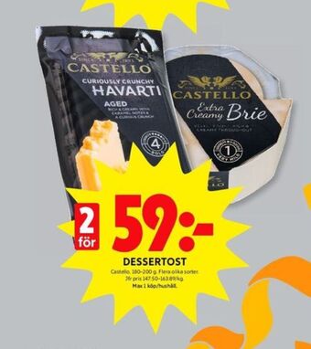 ICA Kvantum Castello brie erbjuda