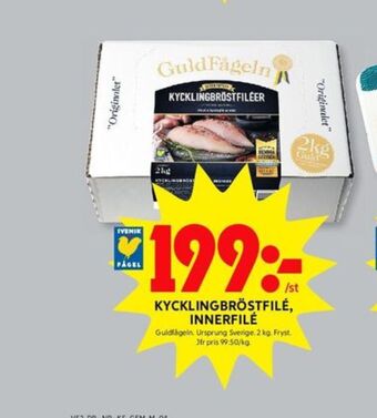 ICA Kvantum Guldfågeln kycklingbröstfilé erbjuda