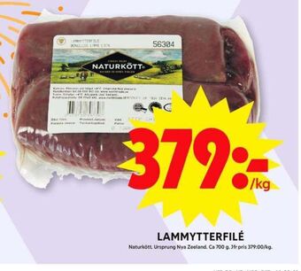 Naturkött lammytterfilé