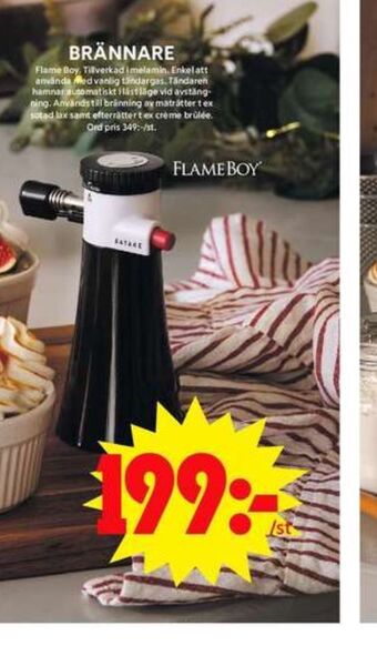 Flame boy brulébrännare