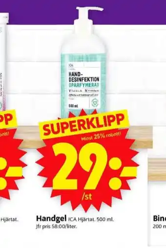 Ica hjärtat handdesinfektion