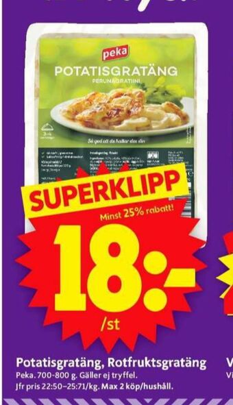 ICA Supermarket Peka potatisgratäng erbjuda