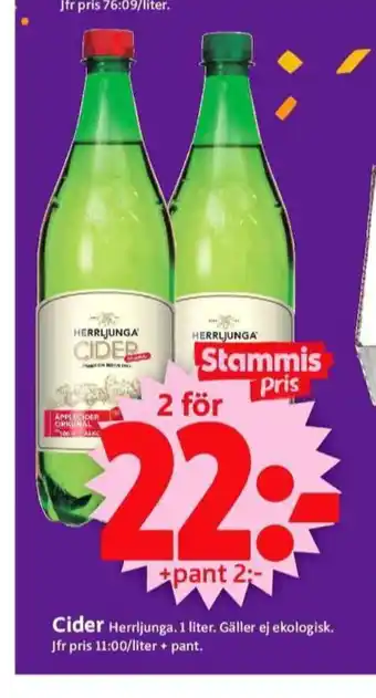 ICA Supermarket Herrljunga cider erbjuda