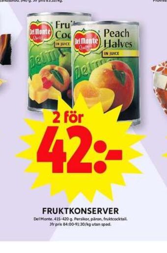 ICA Maxi Del monte frukt erbjuda