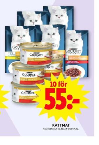 ICA Maxi Gourmet perle kattmat erbjuda