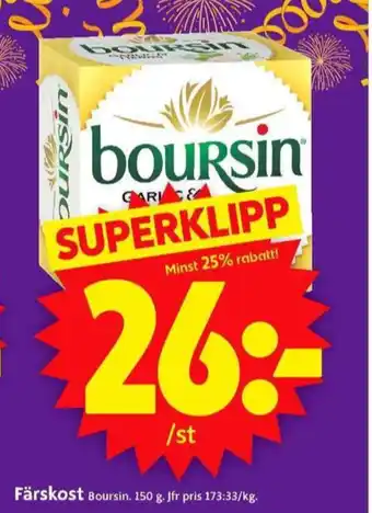ICA Supermarket Boursin kryddost erbjuda