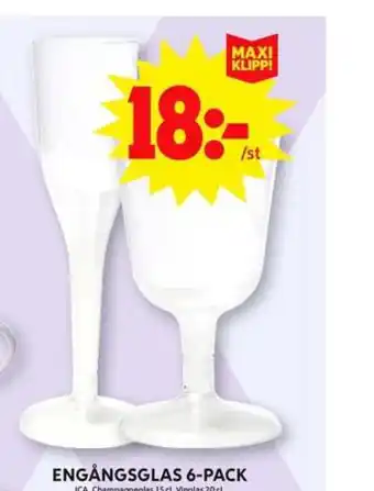 ICA Maxi Bosch engångsbestick/servis erbjuda