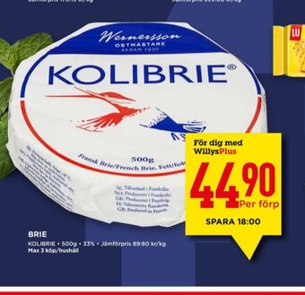 Willys Kolibrie erbjuda