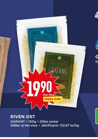 Willys Hemma Garant riven ost erbjuda